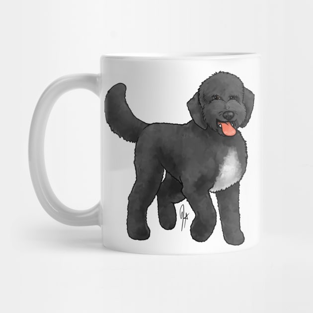 Dog - Sheepadoodle - Black by Jen's Dogs Custom Gifts and Designs